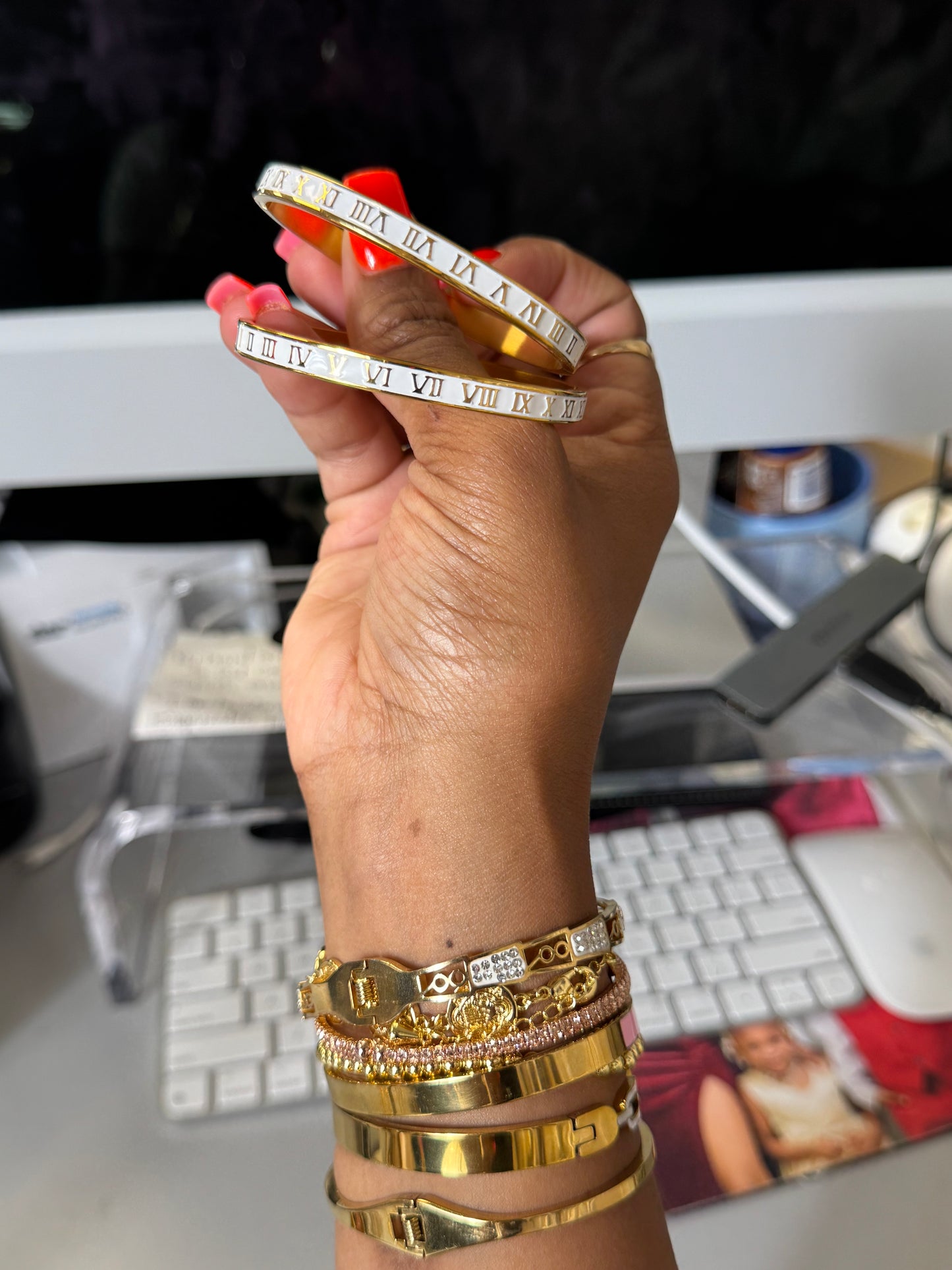 Roman Numeral Bangle