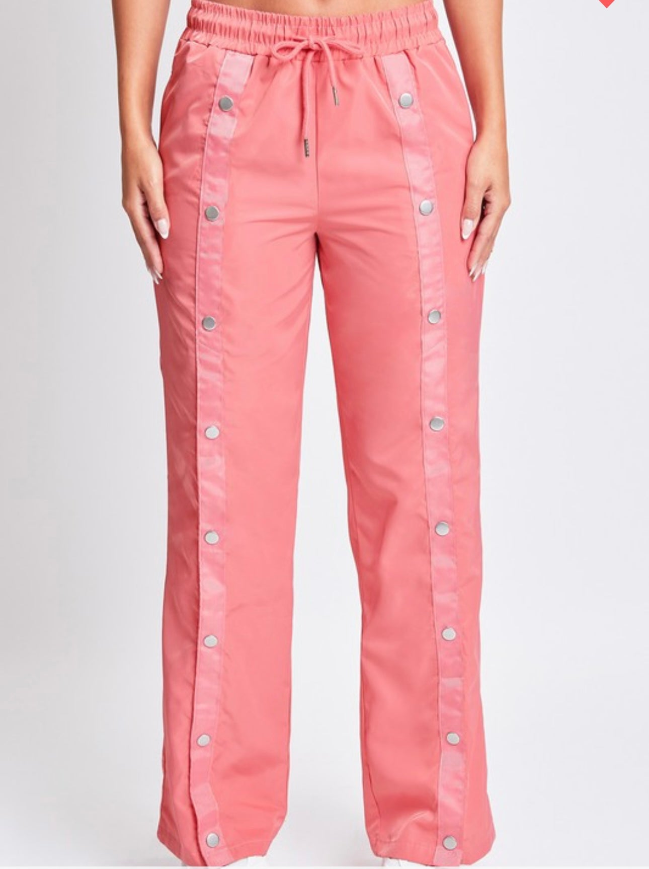 Side Snap Wide Leg Pants