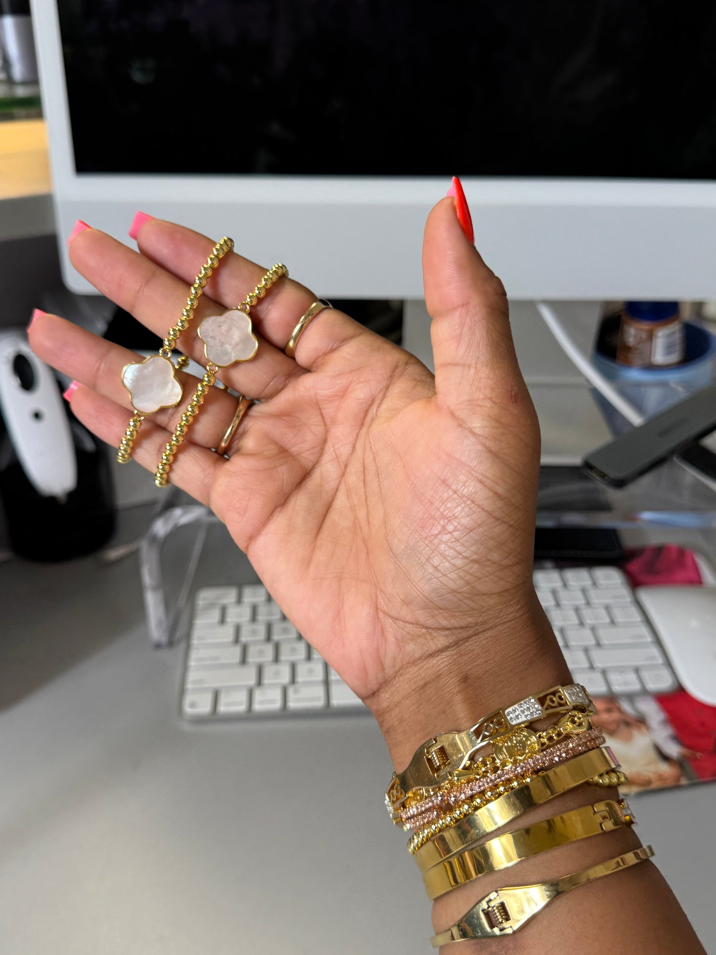 Clover Beaded Bracelet