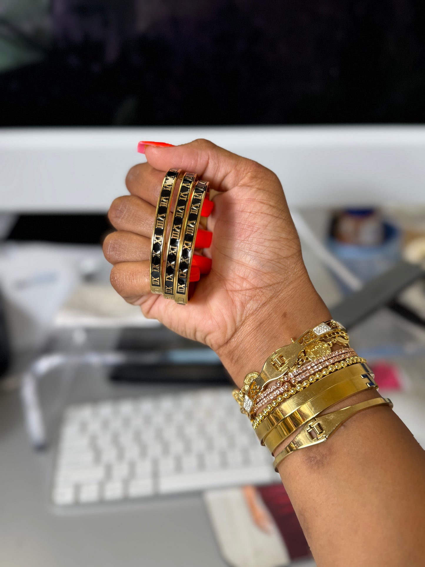 Roman Numeral Bangle