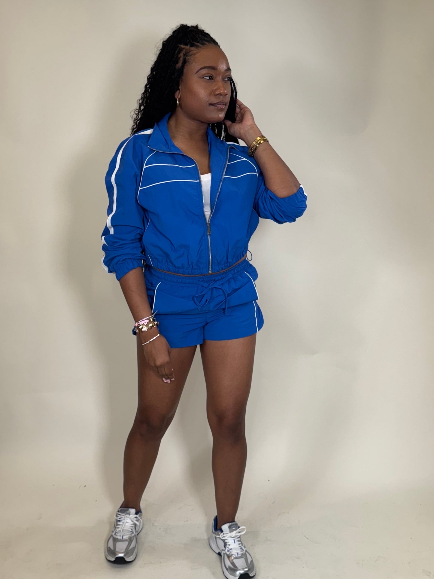 One More Shot Windbreaker Short Set