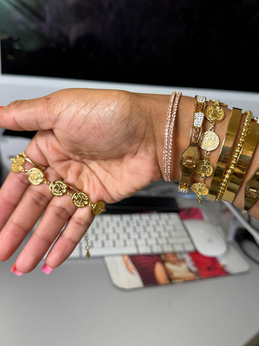 Vintage Coin Bracelet