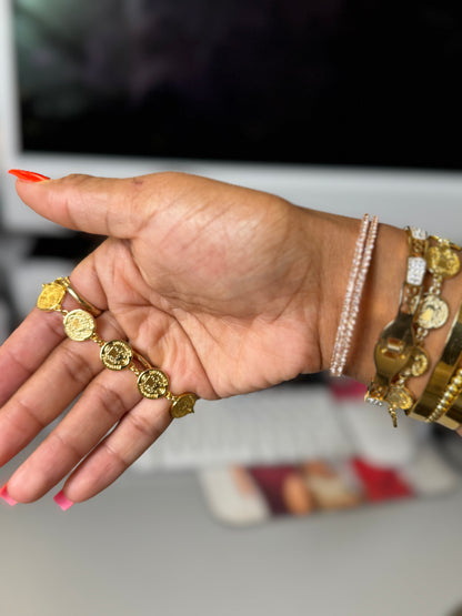 Vintage Coin Bracelet