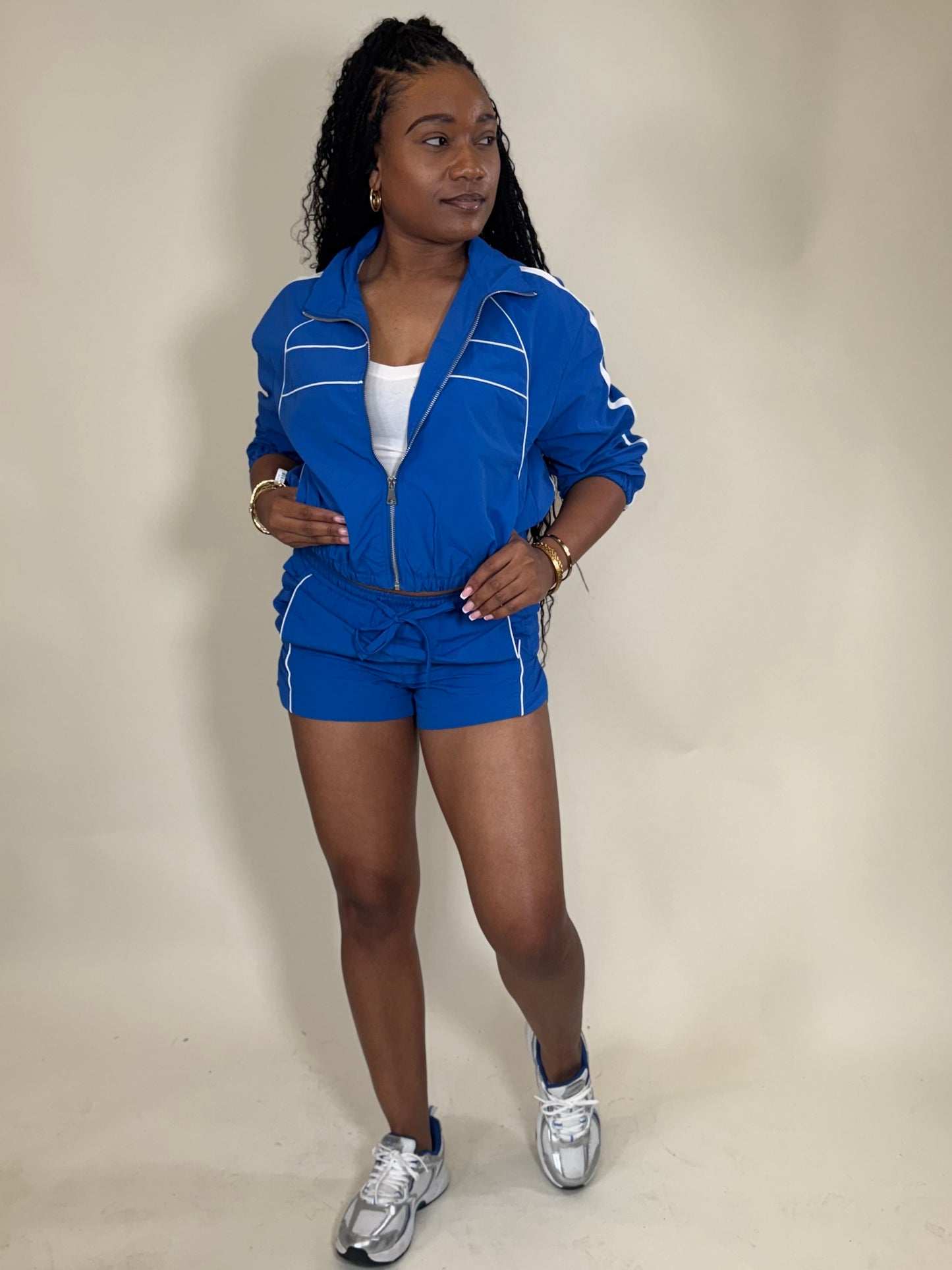 One More Shot Windbreaker Short Set