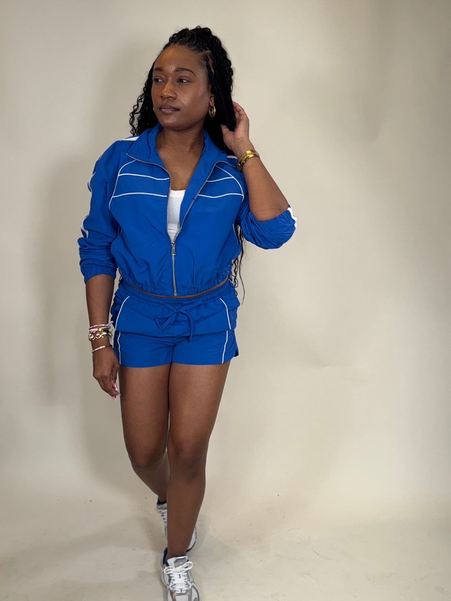 One More Shot Windbreaker Short Set