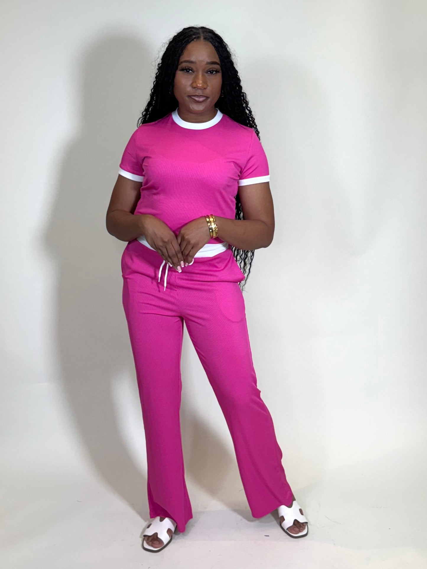 Spring’s Favorite Two Piece Flare Pants Set