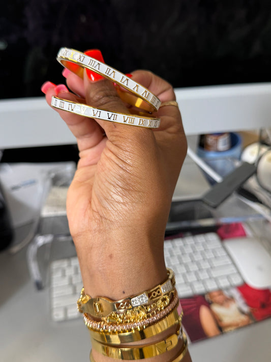 Roman Numeral Bangle