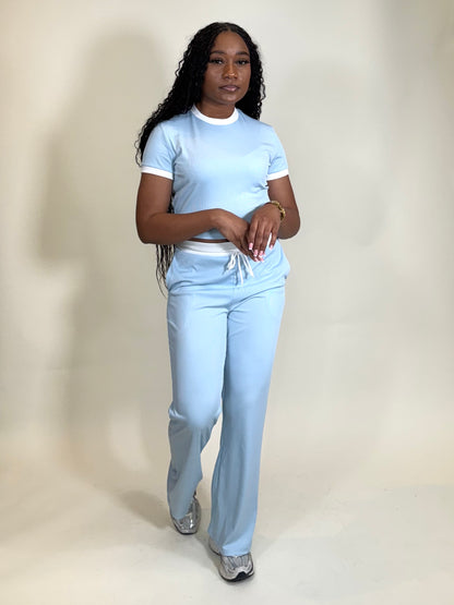 Spring’s Favorite Two Piece Flare Pants Set