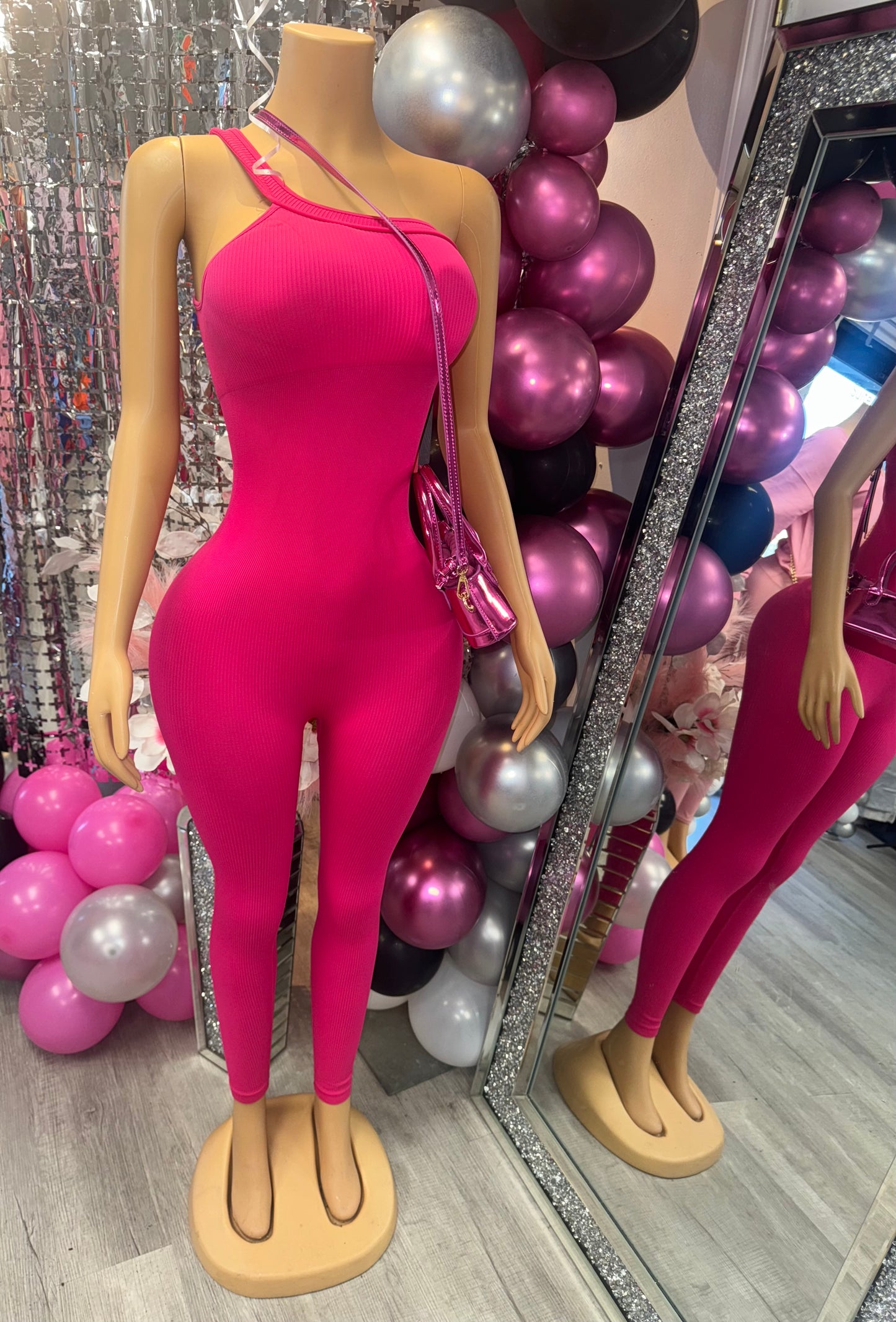 Move With Intention One Piece Ribbed Jumpsuit