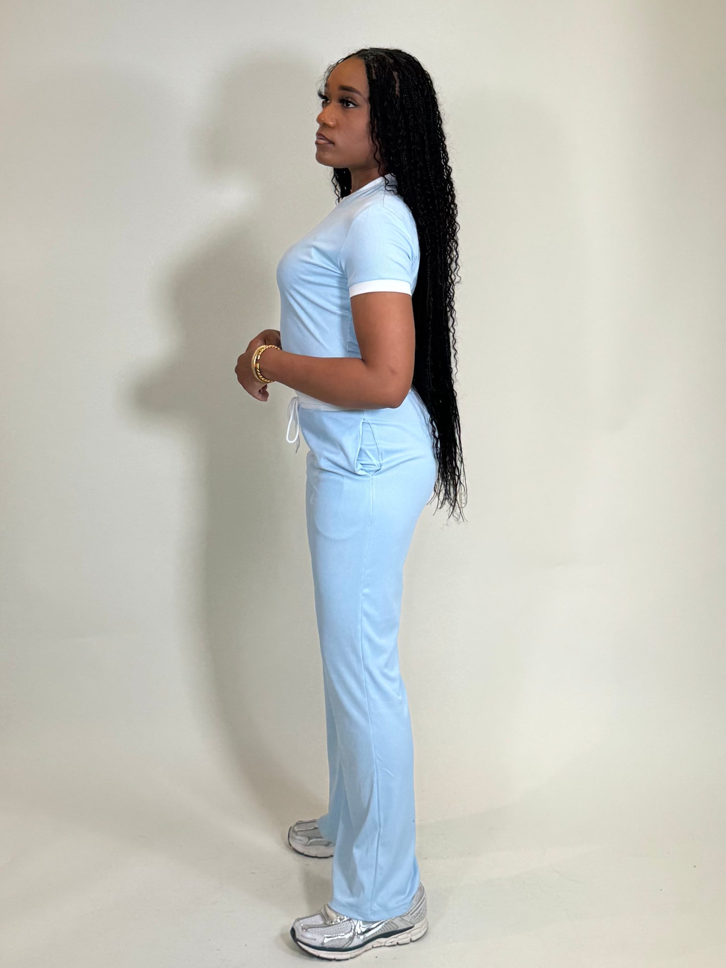 Spring’s Favorite Two Piece Flare Pants Set