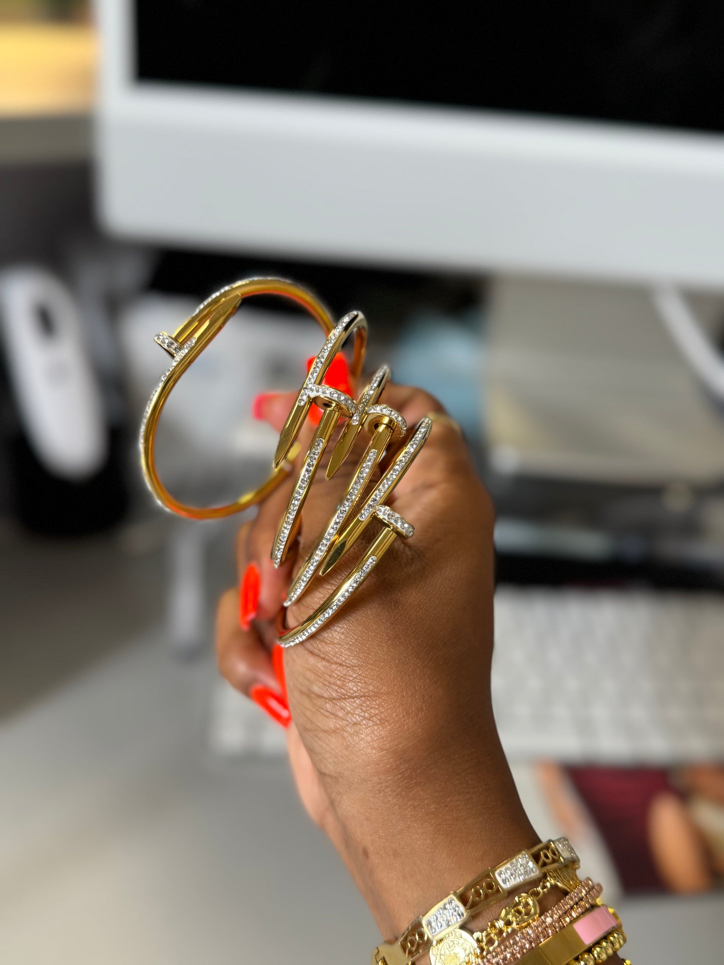 Nail Studded Bangle