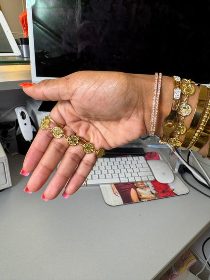 Vintage Coin Bracelet