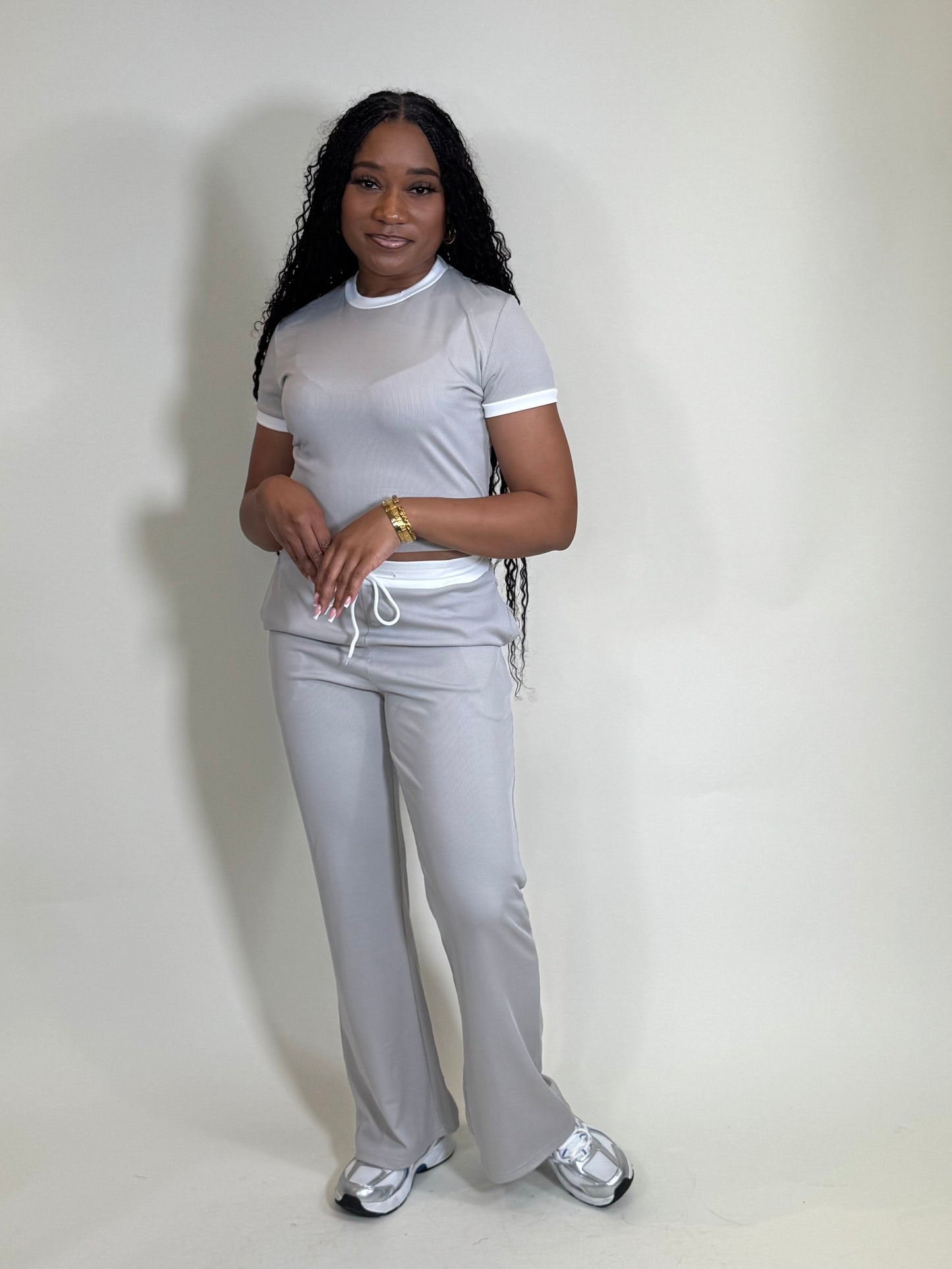 Spring’s Favorite Two Piece Flare Pants Set