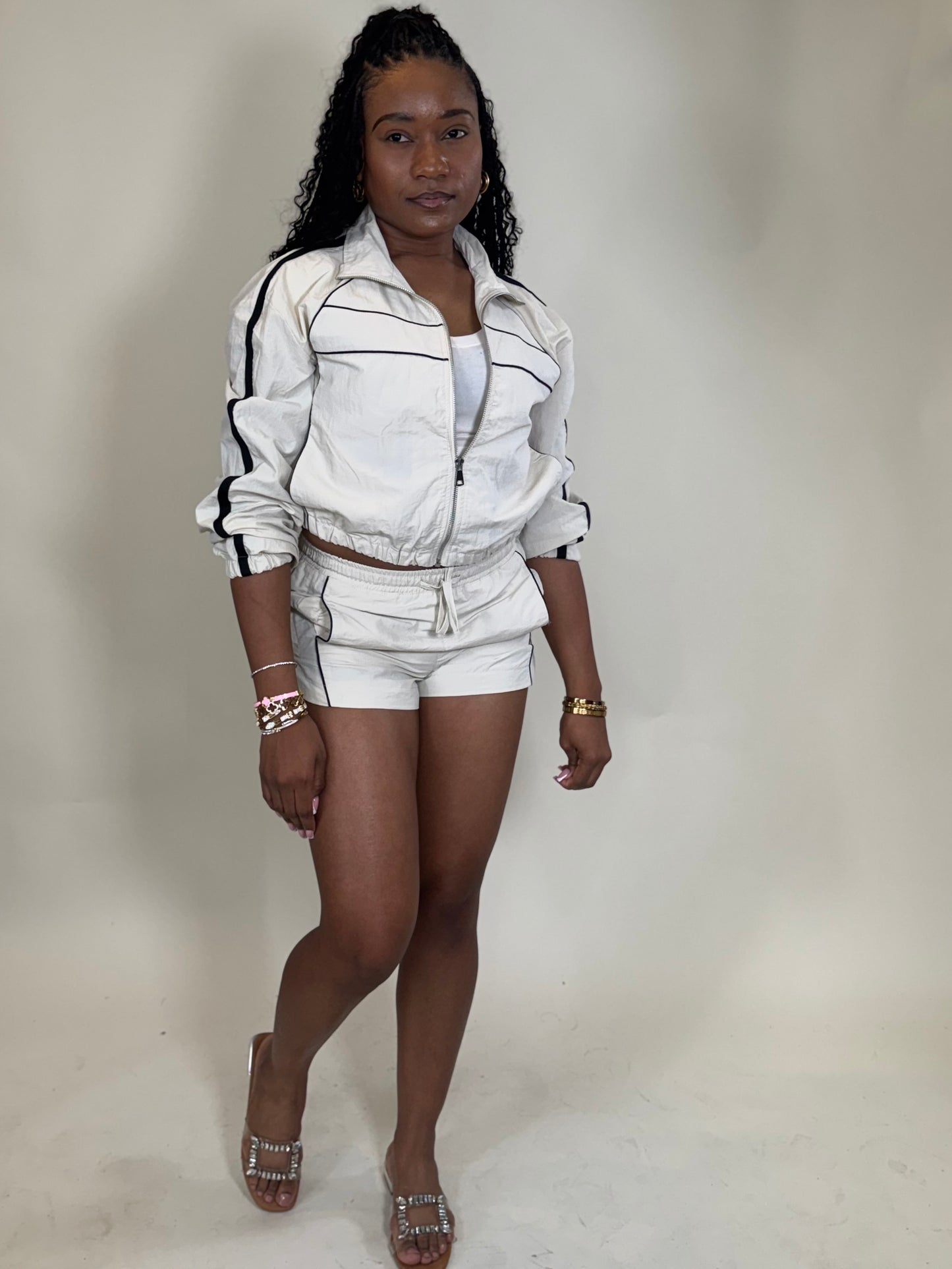 One More Shot Windbreaker Short Set