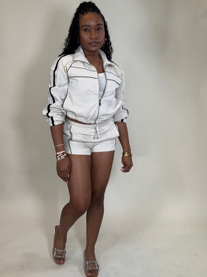 One More Shot Windbreaker Short Set