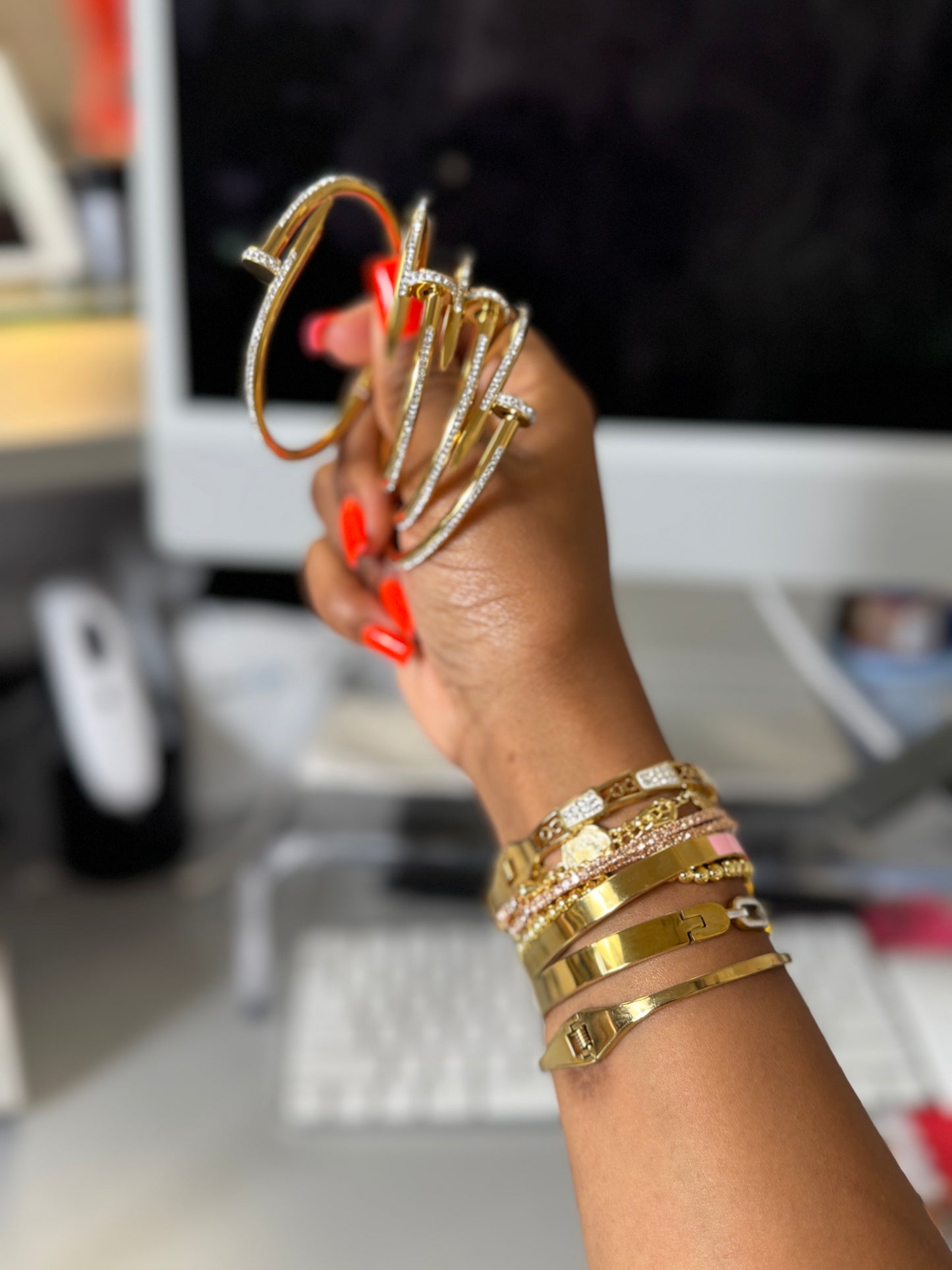 Nail Studded Bangle